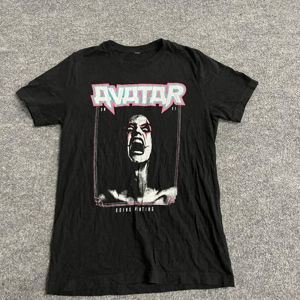 Avatar T-Shirt Mens Size S Black 2021 Band Tour Graphic Tee Short Sleeve